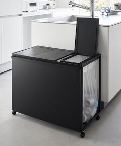 collex / コレックス その他雑貨 | 【tower/タワー】蓋付き目隠し分別ダストワゴン 45L 3分別 キッチン ゴ
