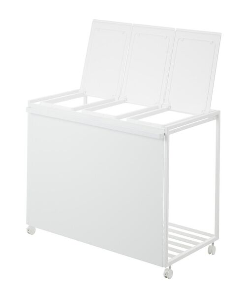 collex / コレックス その他雑貨 | 【tower/タワー】蓋付き目隠し分別ダストワゴン 45L 3分別 キッチン ゴ | 詳細11