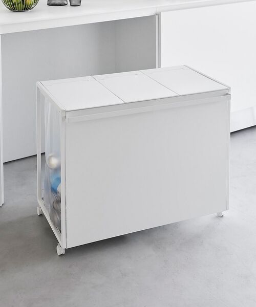 collex / コレックス その他雑貨 | 【tower/タワー】蓋付き目隠し分別ダストワゴン 45L 3分別 キッチン ゴ | 詳細6