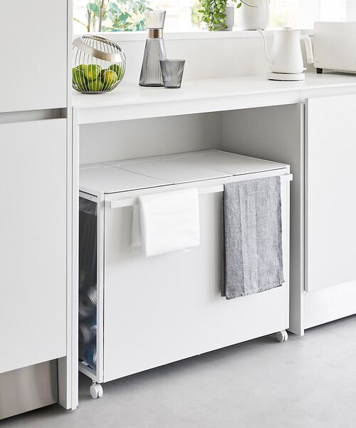 collex / コレックス その他雑貨 | 【tower/タワー】蓋付き目隠し分別ダストワゴン 45L 3分別 キッチン ゴ | 詳細7