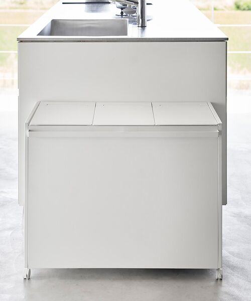 collex / コレックス その他雑貨 | 【tower/タワー】蓋付き目隠し分別ダストワゴン 45L 3分別 キッチン ゴ | 詳細8