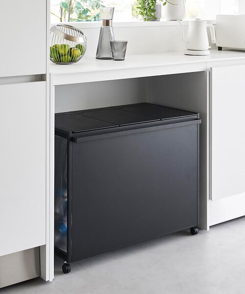 collex / コレックス その他雑貨 | 【tower/タワー】蓋付き目隠し分別ダストワゴン 45L 3分別 キッチン ゴ | 詳細14