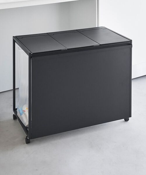 collex / コレックス その他雑貨 | 【tower/タワー】蓋付き目隠し分別ダストワゴン 45L 3分別 キッチン ゴ | 詳細16