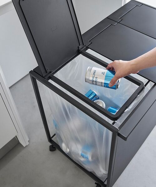 collex / コレックス その他雑貨 | 【tower/タワー】蓋付き目隠し分別ダストワゴン 45L 3分別 キッチン ゴ | 詳細18