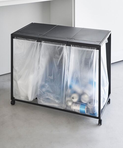 collex / コレックス その他雑貨 | 【tower/タワー】蓋付き目隠し分別ダストワゴン 45L 3分別 キッチン ゴ | 詳細19