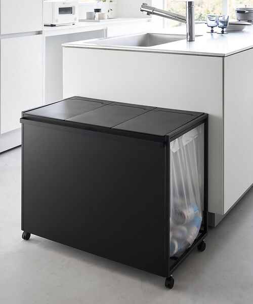 collex / コレックス その他雑貨 | 【tower/タワー】蓋付き目隠し分別ダストワゴン 45L 3分別 キッチン ゴ | 詳細20