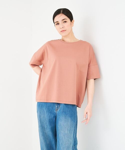 collex / コレックス Tシャツ | 【接触冷感・UVカット】コンパクトクールTシャツ（ピンクベージュ）