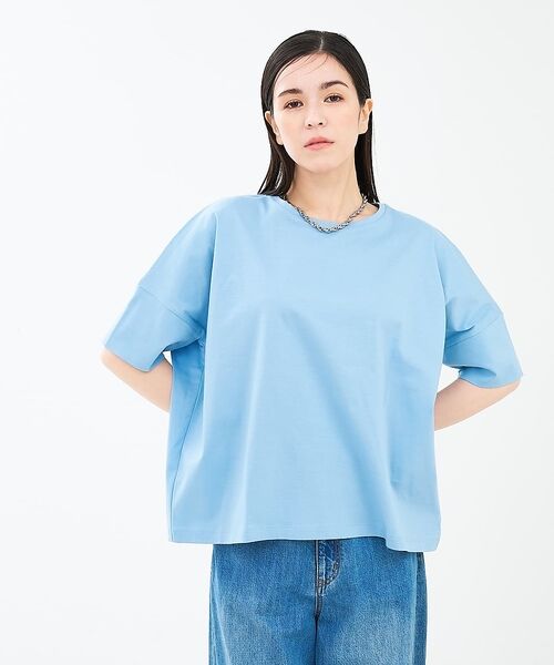 collex / コレックス Tシャツ | 【接触冷感・UVカット】コンパクトクールTシャツ（ライトブルー）