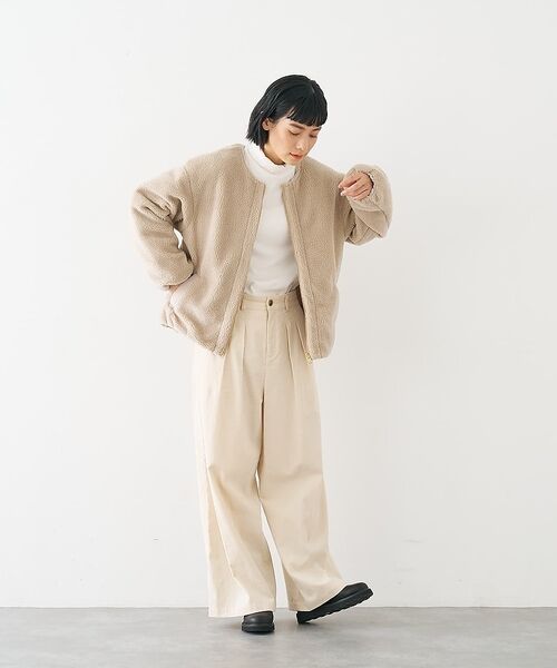 collex / コレックス ブルゾン | キルト×ボアリバーシブル中綿ブルゾン | 詳細15