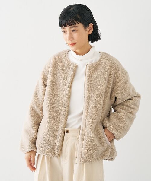 collex / コレックス ブルゾン | キルト×ボアリバーシブル中綿ブルゾン | 詳細4