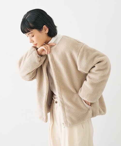 collex / コレックス ブルゾン | キルト×ボアリバーシブル中綿ブルゾン | 詳細5