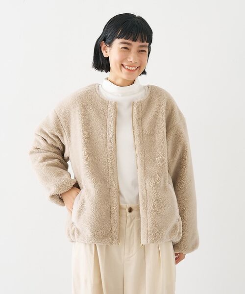 collex / コレックス ブルゾン | キルト×ボアリバーシブル中綿ブルゾン | 詳細8