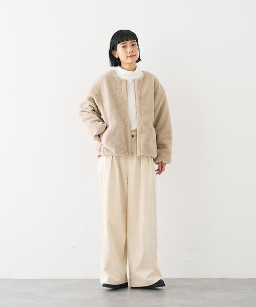 collex / コレックス ブルゾン | キルト×ボアリバーシブル中綿ブルゾン | 詳細9