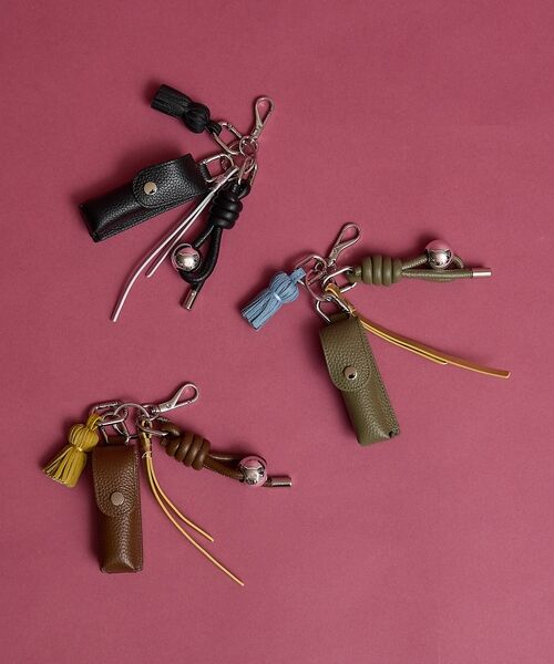 collex / コレックス キーホルダー・ストラップ | 【WEB限定】【Beau're/ヴュレ】リップケース付きレザーチャーム | 詳細1