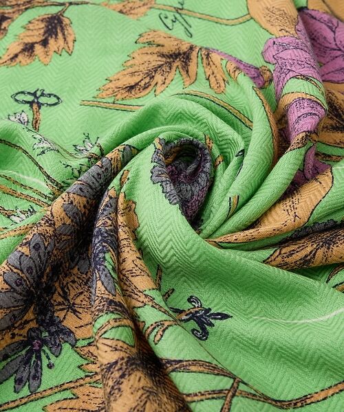 collex / コレックス マフラー・ショール・スヌード・ストール | 【manipuri/マニプリ】ウールシルクストール120×120 | 詳細1