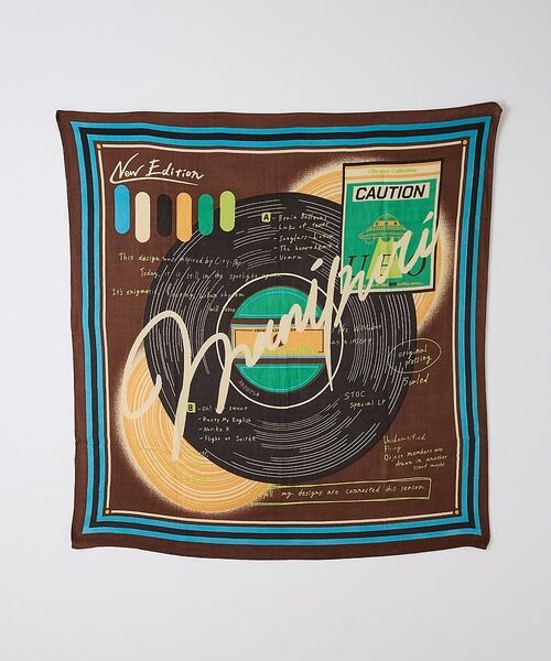 collex / コレックス マフラー・ショール・スヌード・ストール | 【manipuri/マニプリ】ウールシルクストール120×120（ブラウン）