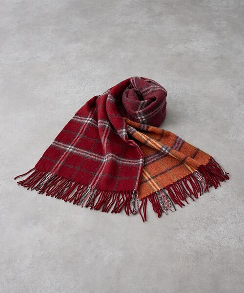 collex / コレックス マフラー・ショール・スヌード・ストール | ウールリバーシブルチェックストール | 詳細7