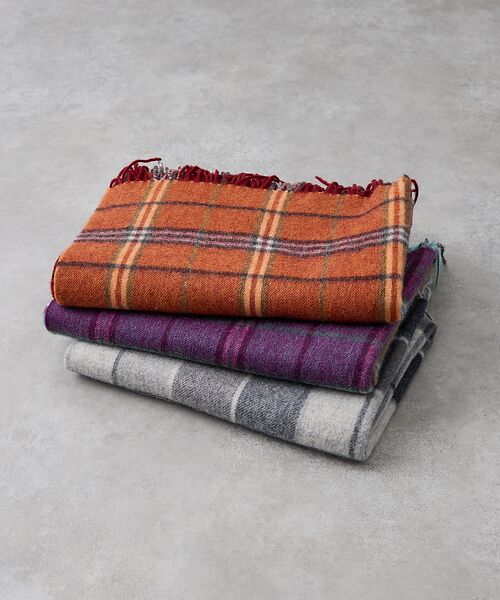 collex / コレックス マフラー・ショール・スヌード・ストール | ウールリバーシブルチェックストール | 詳細8