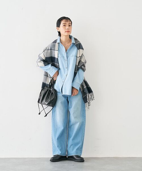 collex / コレックス マフラー・ショール・スヌード・ストール | ウールリバーシブルチェックストール | 詳細18