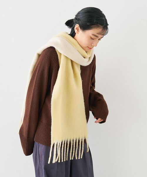 collex / コレックス マフラー・ショール・スヌード・ストール | ソフトブークレーリバーシブルマフラー | 詳細1