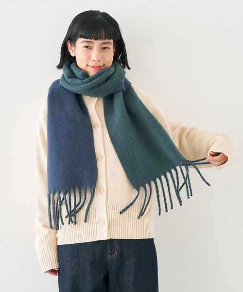 collex / コレックス マフラー・ショール・スヌード・ストール | ソフトブークレーリバーシブルマフラー | 詳細9