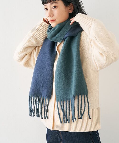 collex / コレックス マフラー・ショール・スヌード・ストール | ソフトブークレーリバーシブルマフラー | 詳細11