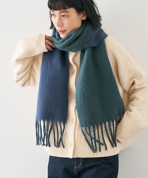 collex / コレックス マフラー・ショール・スヌード・ストール | ソフトブークレーリバーシブルマフラー | 詳細12