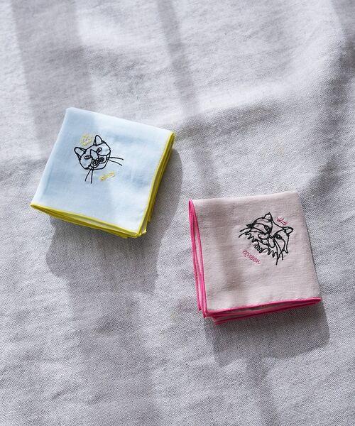 collex / コレックス ハンカチ | 【＋HAyU fabric】 Wガーゼハンカチ 約45×45cm | 詳細1