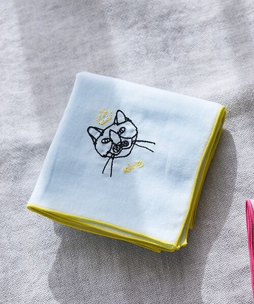 collex / コレックス ハンカチ | 【＋HAyU fabric】 Wガーゼハンカチ 約45×45cm（ライトブルー）