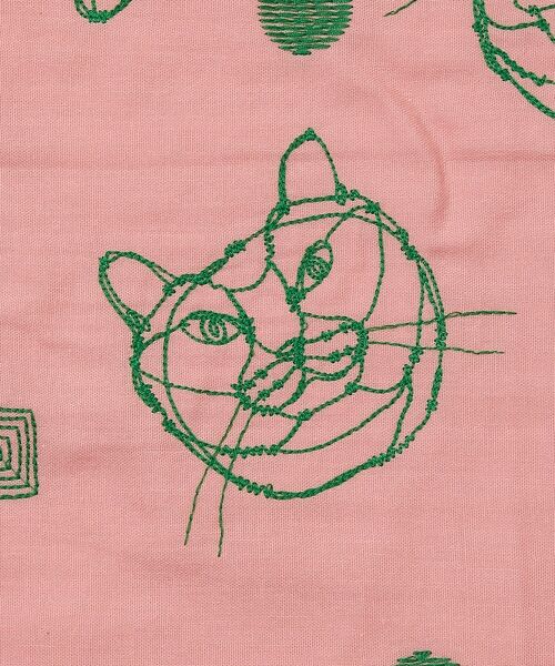 collex / コレックス ハンカチ | 【＋HAyU fabric】 ダブルガーゼ 猫刺繍ハンカチ 綿100% | 詳細6