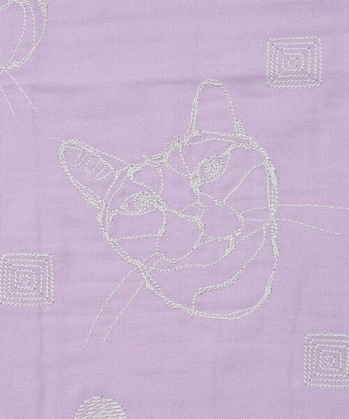 collex / コレックス ハンカチ | 【＋HAyU fabric】 ダブルガーゼ 猫刺繍ハンカチ 綿100% | 詳細9
