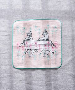 collex / コレックス ハンカチ | 【＋HAyU fabric】猫柄 ガーゼタオルハンカチ 綿100%