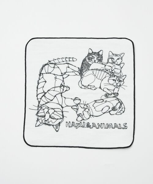 collex / コレックス ハンカチ | 【＋HAyU fabric】猫柄 ガーゼタオルハンカチ 綿100% | 詳細8