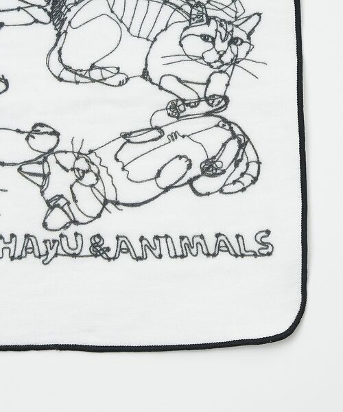 collex / コレックス ハンカチ | 【＋HAyU fabric】猫柄 ガーゼタオルハンカチ 綿100% | 詳細9
