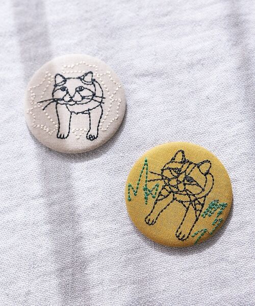 collex / コレックス ポーチ | 【＋HAyU fabric】コンパクトミラー　缶バッチミラー　手鏡 | 詳細1