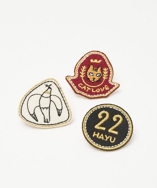 collex / コレックス カフリンクス・ネクタイピン | 【＋HAyU】刺繍 ブローチ3点セット | 詳細3