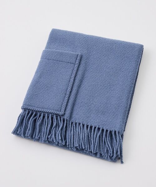 collex / コレックス マフラー・ショール・スヌード・ストール | 【LAPUANKANKURIT】UNI ポケットショール 60x170（ブルー）