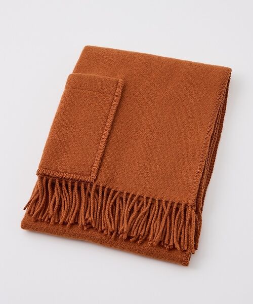 collex / コレックス マフラー・ショール・スヌード・ストール | 【LAPUANKANKURIT】UNI ポケットショール 60x170（キャメル）