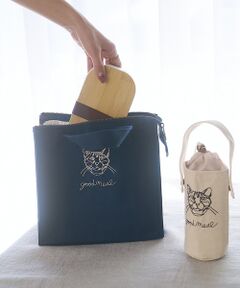 collex / コレックス エコバッグ | 【＋HAyU fabric】猫刺繍 ランチバッグ CAT　保冷・保温 レジャー