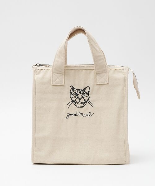 collex / コレックス エコバッグ | 【＋HAyU fabric】猫刺繍 ランチバッグ CAT　保冷・保温 レジャー | 詳細4