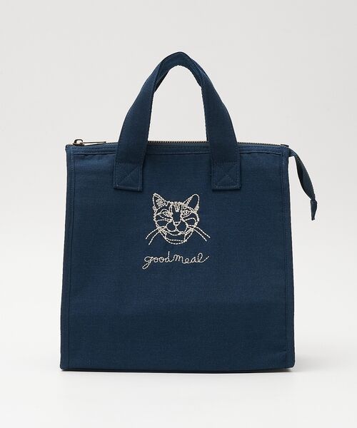 collex / コレックス エコバッグ | 【＋HAyU fabric】猫刺繍 ランチバッグ CAT　保冷・保温 レジャー | 詳細16