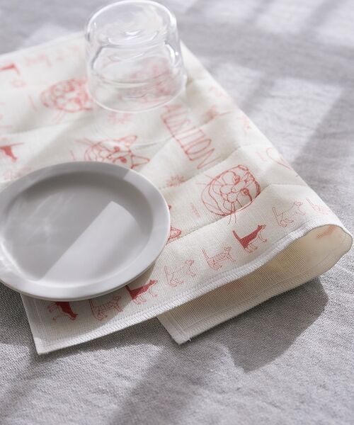 collex / コレックス キッチンツール | 【＋HAyU fabric】猫柄 蚊帳織りふきん | 詳細2