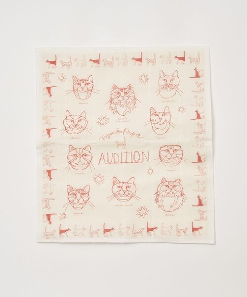 collex / コレックス キッチンツール | 【＋HAyU fabric】猫柄 蚊帳織りふきん | 詳細4