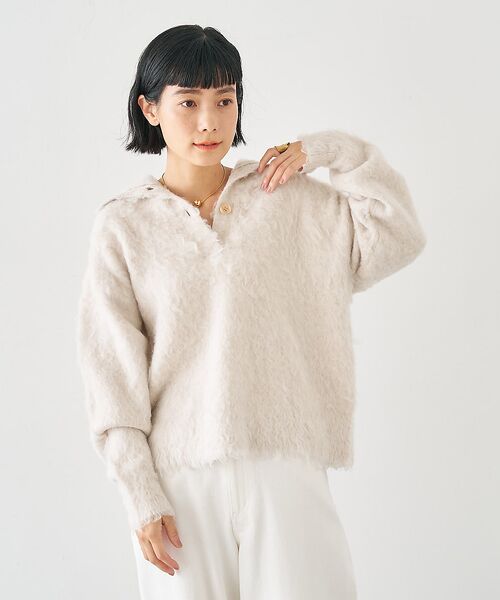 collex / コレックス ニット・セーター | ヘアリースキッパープルオーバー | 詳細5