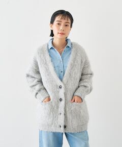 collex / コレックス カーディガン・ボレロ | ヘアリー畦編みカーディガン