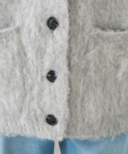 collex / コレックス カーディガン・ボレロ | ヘアリー畦編みカーディガン | 詳細12