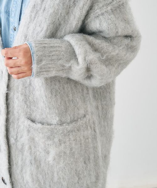 collex / コレックス カーディガン・ボレロ | ヘアリー畦編みカーディガン | 詳細13