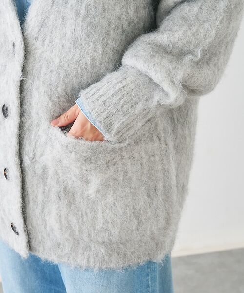 collex / コレックス カーディガン・ボレロ | ヘアリー畦編みカーディガン | 詳細14