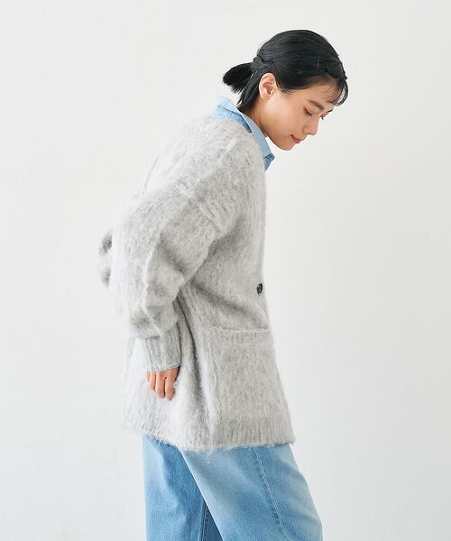 collex / コレックス カーディガン・ボレロ | ヘアリー畦編みカーディガン | 詳細5