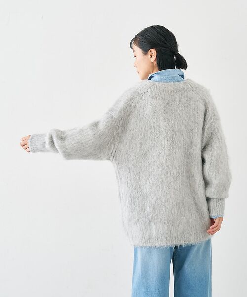 collex / コレックス カーディガン・ボレロ | ヘアリー畦編みカーディガン | 詳細6